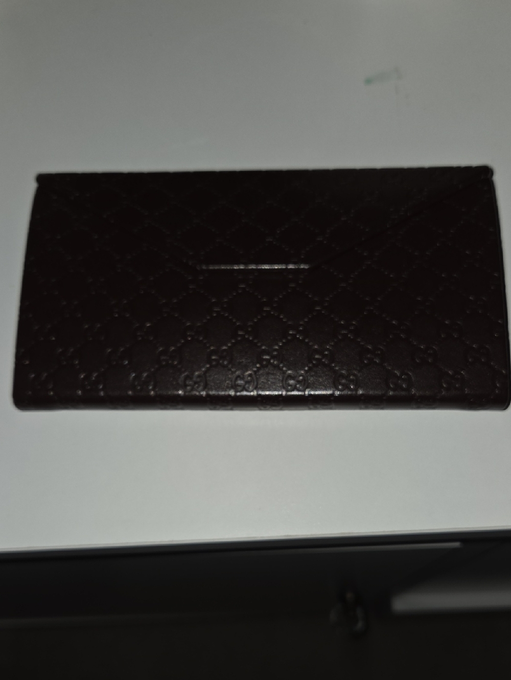 Gucci Brown Embossed Leather Wallet
